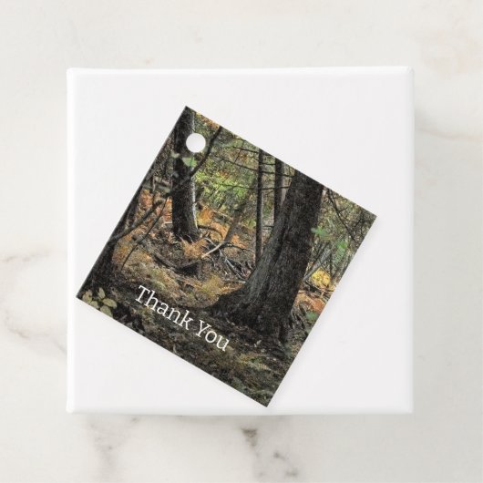 Herfstbosscène Bedankjes Labels (In situ)