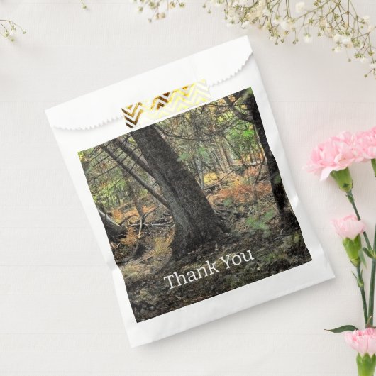 Herfstbosscène Bedankzakje (Gezegeld)