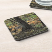 Herfstbosscène Bier Onderzetter (Linkerzijde)