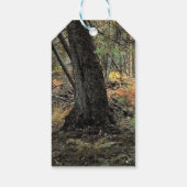 Herfstbosscène Cadeaulabel (Achterkant)