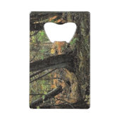 Herfstbosscène Creditkaart Flessenopener (Voorkant)