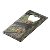 Herfstbosscène Creditkaart Flessenopener (Voorkant Gekanteld)