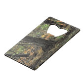 Herfstbosscène Creditkaart Flessenopener (Achterkant Gekanteld)