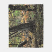 Herfstbosscène Fleece Deken (Voorkant)