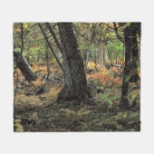 Herfstbosscène Fleece Deken (Voorkant (Horizontaal))