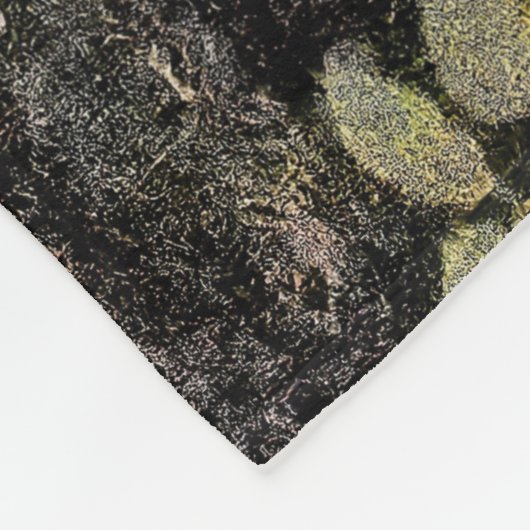 Herfstbosscène Fleece Deken (Hoek)