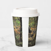 Herfstbosscène Papieren Bekers (Links)