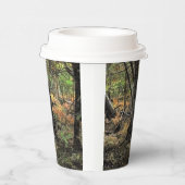 Herfstbosscène Papieren Bekers (Rechts)