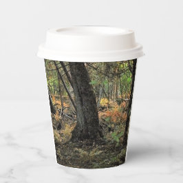 Herfstbosscène Papieren Bekers