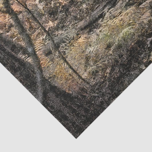 Herfstbosscène Tissuepapier (Detail)