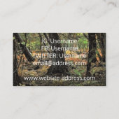 Herfstbosscène Visitekaartje (Achterkant)