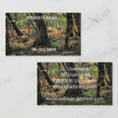 Herfstbosscène Visitekaartje (Voorkant / Achterkant)