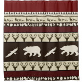 Herfstbossen  douchegordijn (Voorkant)