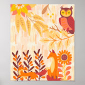 Herfstbossen Poster (Voorkant)