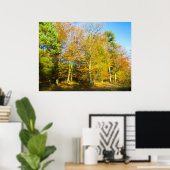 Herfstbossen & Zonneschijn - Gepersonaliseerd Poster (Thuiskantoor)