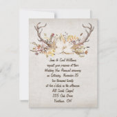 herfstbouquet en hertengeweien verlenging van de h kaart (Voorkant)