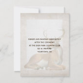 herfstbouquet en hertengeweien verlenging van de h kaart (Achterkant)