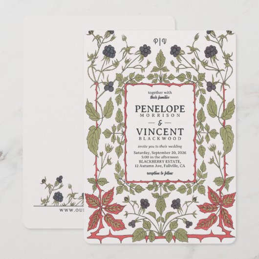 herfstbramen kaart (Voorkant / Achterkant)