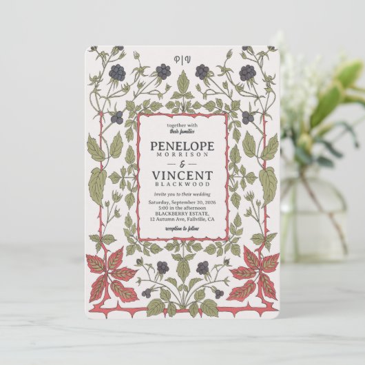  herfstbramen kaart (Staand voorkant)