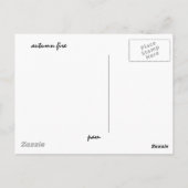 Herfstbrand Briefkaart (Achterkant)