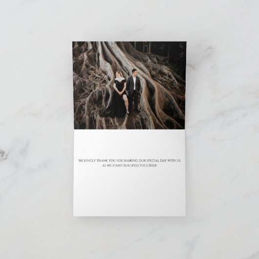  herfstbruiloft bedankkaart (Binnen)