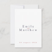 Herfstbruiloft Bewaar de datum Kaart (Achterkant)