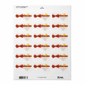 herfstbruiloft, retouradreslabel etiket (Full Sheet)