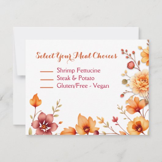  herfstbruiloft RSVP kaartje (Achterkant)