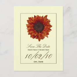 Herfstbruiloft Save the Date Briefkaart - Herfstbl