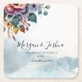 herfstbruiloften kartonnen onderzetters