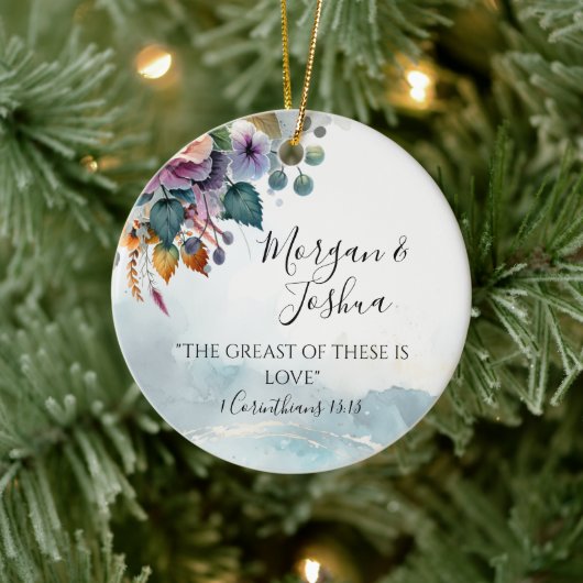 herfstbruiloften keramisch ornament (Boom)