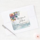 herfstbruiloften vierkante sticker (Envelop)