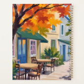 Herfstcafé Waterverf herfstloof Planner (Achterkant)