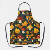 Herfstchampignons en bladeren - Natuur Loving Cook Schort (Voorkant)