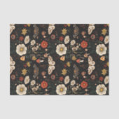 Herfstchampignons en bloemen Herfst Decoupage Tissuepapier (Voorkant)