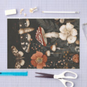 Herfstchampignons en bloemen Herfst Decoupage Tissuepapier (Craft)