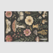 Herfstchampignons en bloemen Herfst Decoupage Tissuepapier (Voorkant)