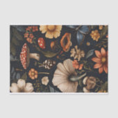 Herfstchampignons en bloemen Herfst Decoupage Tissuepapier (Voorkant)