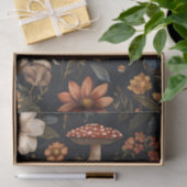 Herfstchampignons en bloemen Herfst Decoupage Tissuepapier (Geschenk)