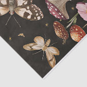 Herfstchampignons en bloemen Herfst Decoupage Tissuepapier (Detail)