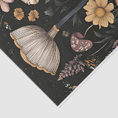 Herfstchampignons en bloemen Herfst Decoupage Tissuepapier (Detail)