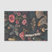 Herfstchampignons en bloemen Herfst Decoupage Tissuepapier (Voorkant)