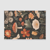 Herfstchampignons en bloemen Herfst Decoupage Tissuepapier (Voorkant)