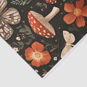 Herfstchampignons en bloemen Herfst Decoupage Tissuepapier (Detail)