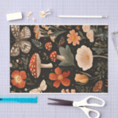 Herfstchampignons en bloemen Herfst Decoupage Tissuepapier (Craft)