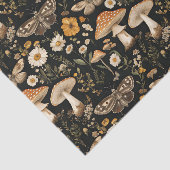 Herfstchampignons en bloemen Herfst Decoupage Tissuepapier (Detail)