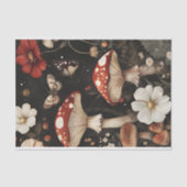 Herfstchampignons en bloemen Herfst Decoupage Tissuepapier (Voorkant)