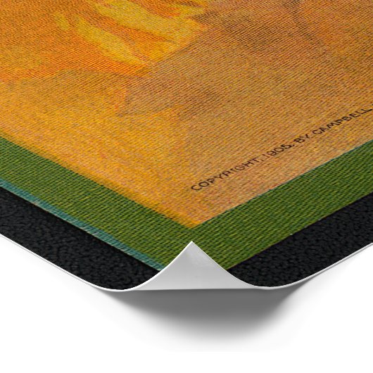 Herfstchromolithografie Antiek Poster (Hoek)