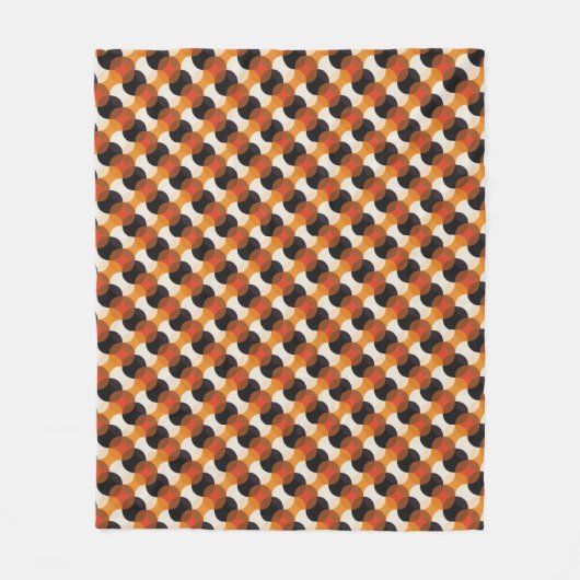 Herfstcirkel Tessellatie Fleece Deken (Voorkant)
