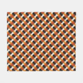 Herfstcirkel Tessellatie Fleece Deken (Voorkant (Horizontaal))